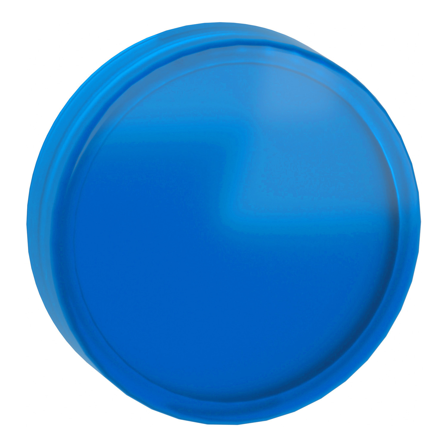 Head for pilot light, Harmony XB4, Harmony XB5, blue, 22mm, universal LED, plain lens, unmarked