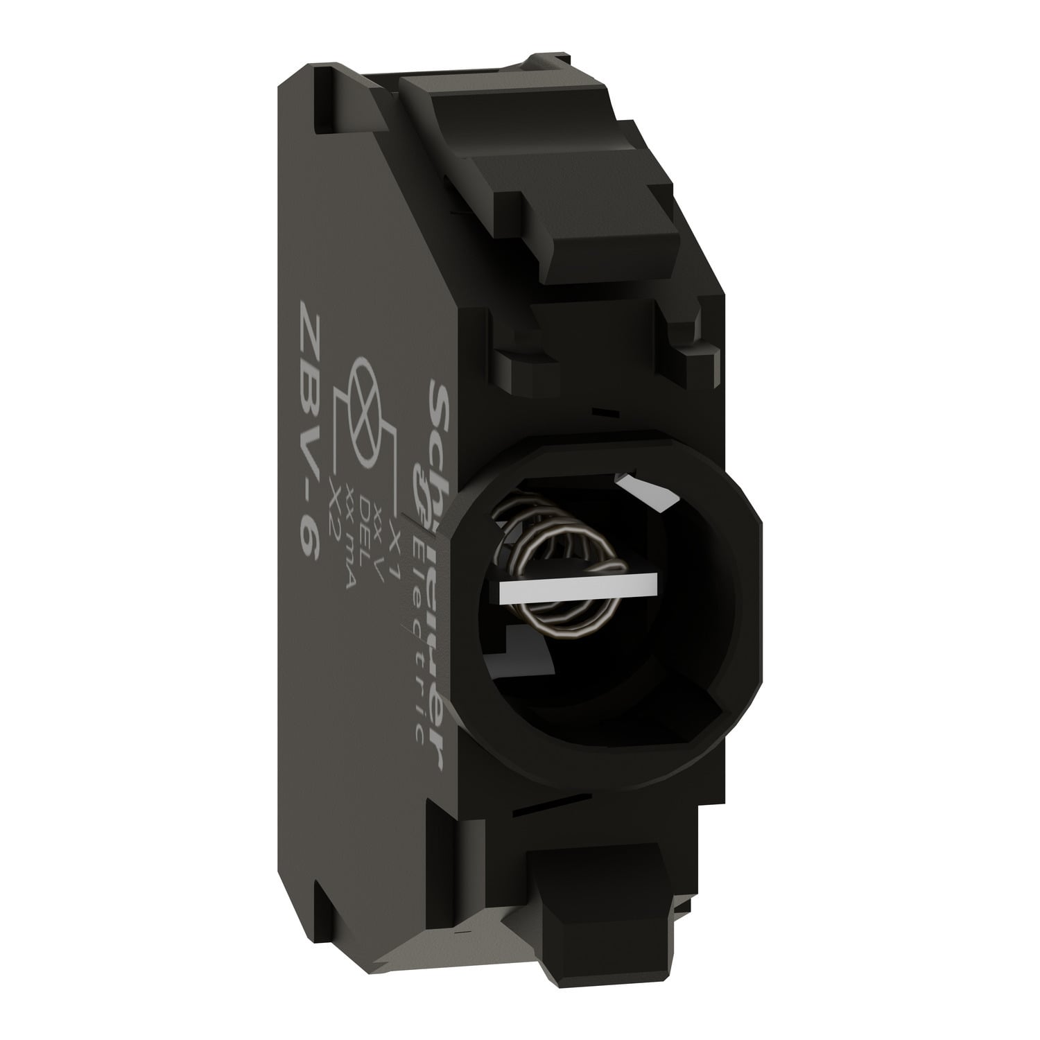 Light block for head 22mm, Harmony XB4, for BA9s bulb, It 250V, screw clamp terminal