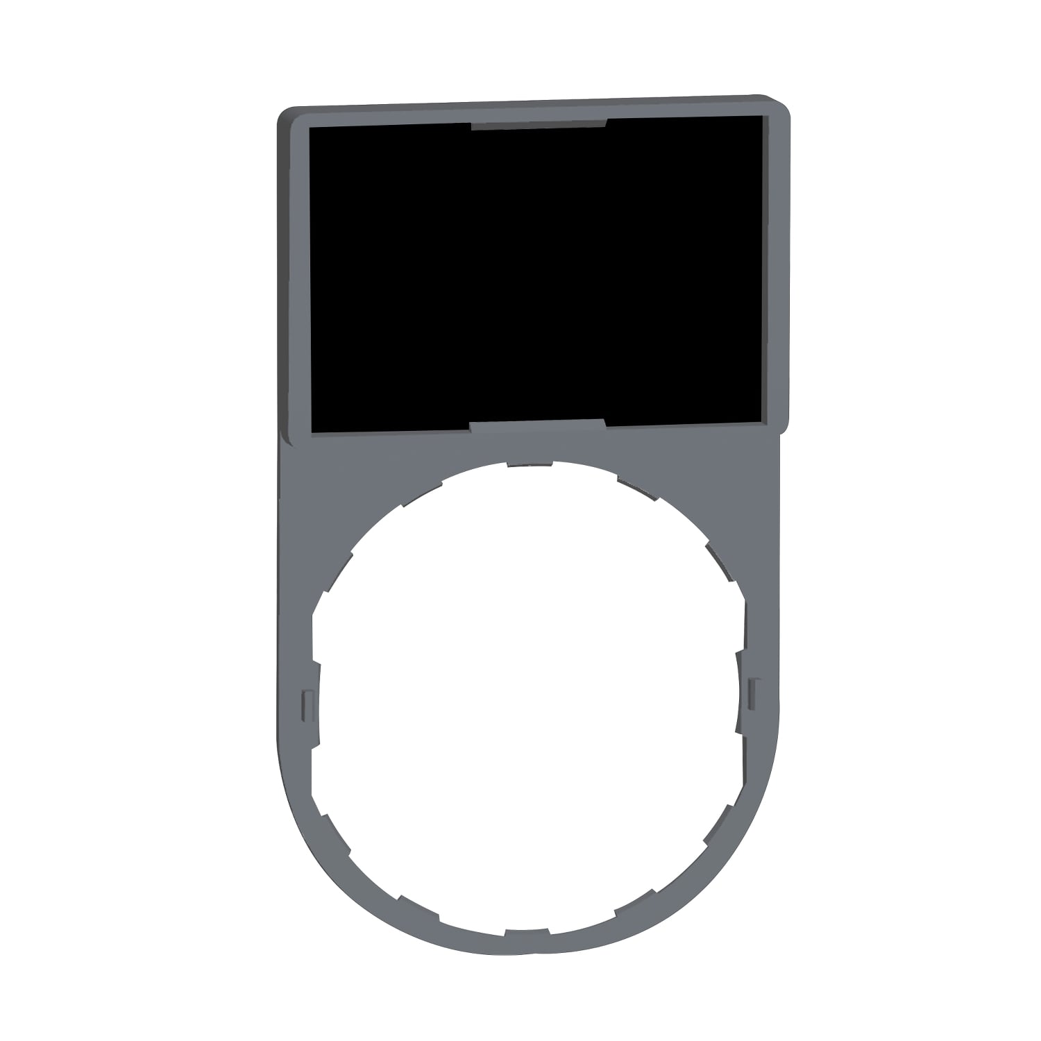 Legend holder 30x50mm, Harmony XB4, plastic, with legend 18x27mm, unmarked