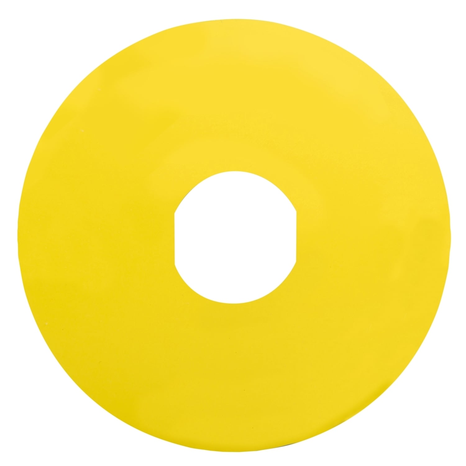 Blank legend, Harmony XB4, Harmony XB5, yellow, 90mm, for emergency stop, unmarked