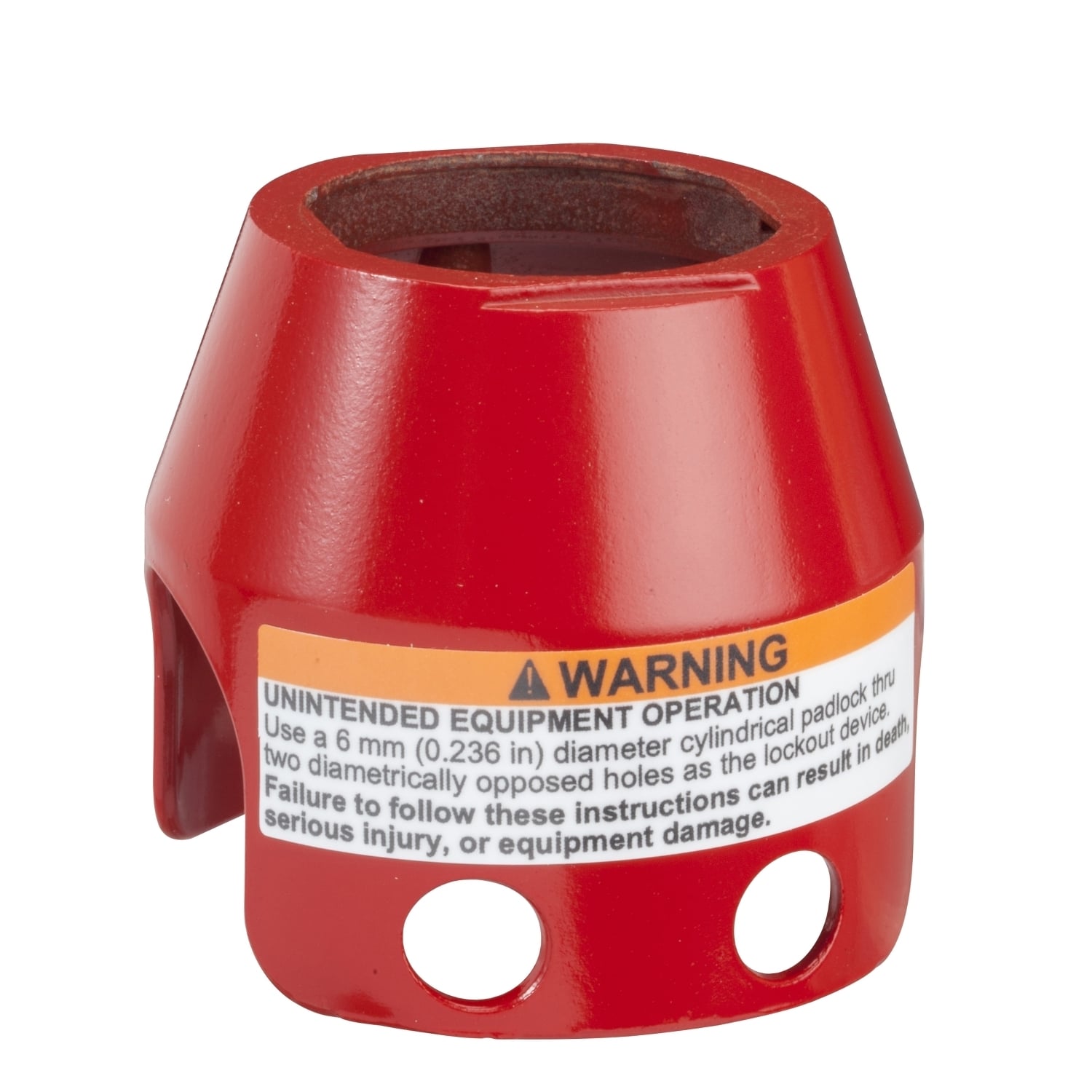 Padlockable guard for mushroom head 40mm, Harmony XB4, metal, red