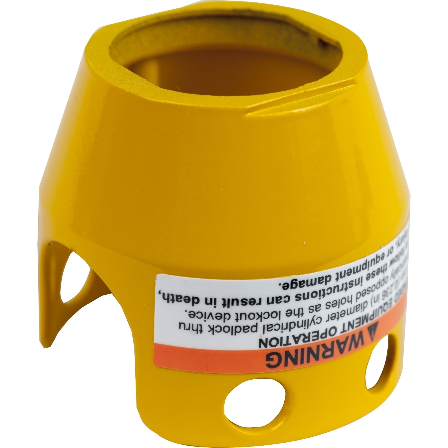 Padlockable guard for mushroom head 40mm, Harmony XB4, metal, yellow