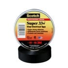 7000043003 Scotch Super 33+ Vinyl Electrical Tape, 1 inch x 36 yd, Black