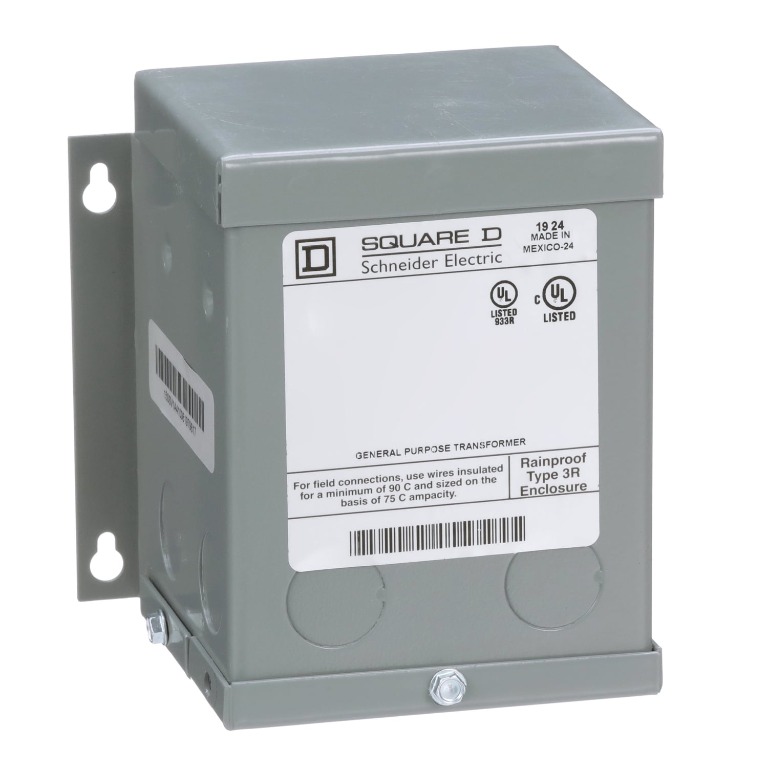 Transformer, buck boost, encapsulated, 0.15kVA, 1 phase, 120x240V primary, 12/24V secondary, NEMA 3R, 55C rise