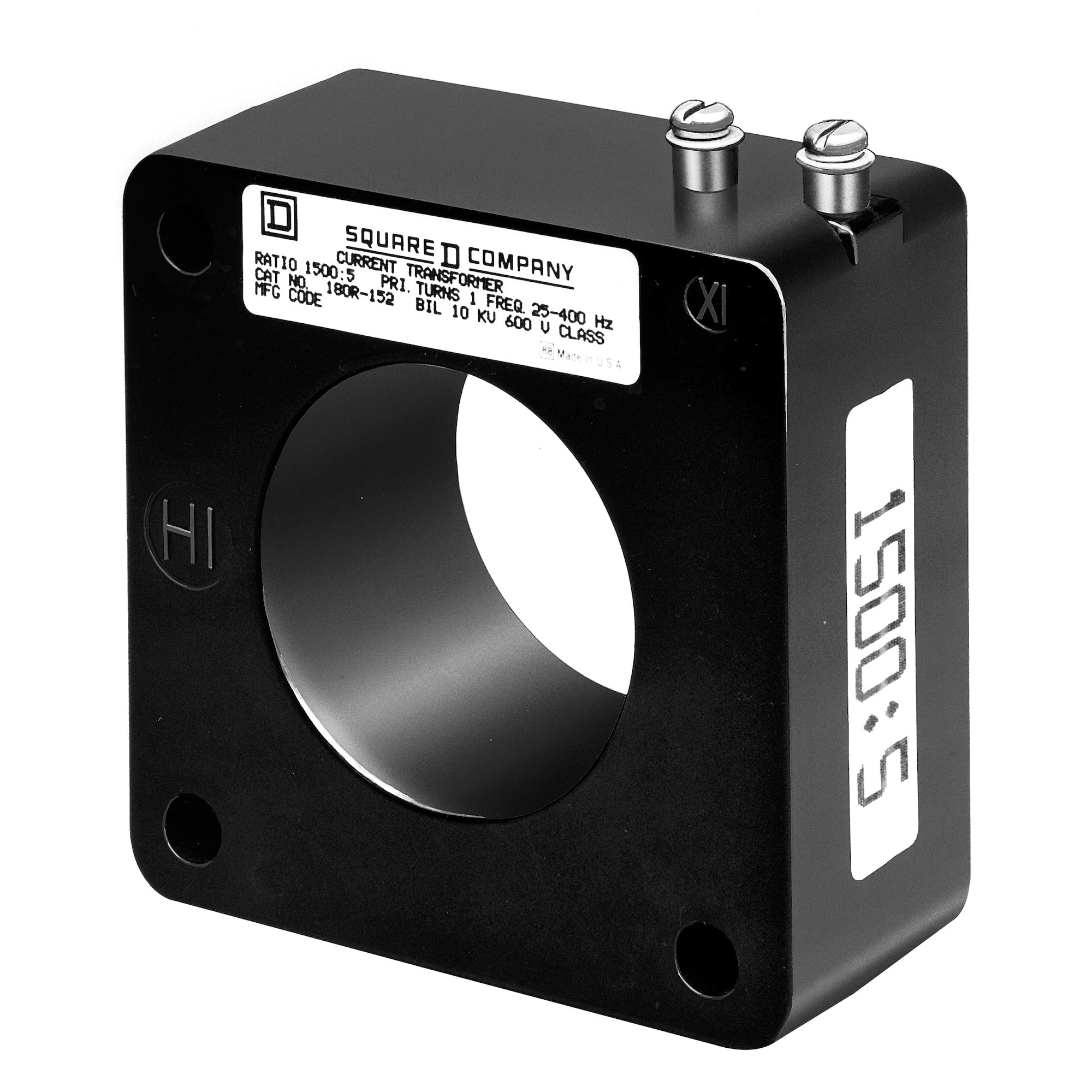 TRANSFORMER CURRENT 1500:5 2-1/2 ID