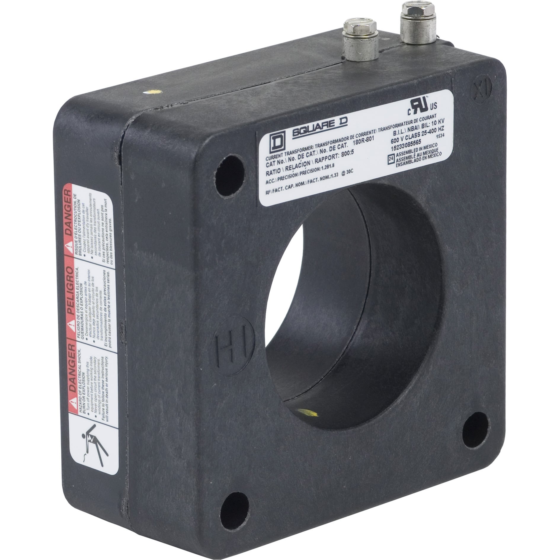 TRANSFORMER CURRENT 800:5 2-1/2 ID