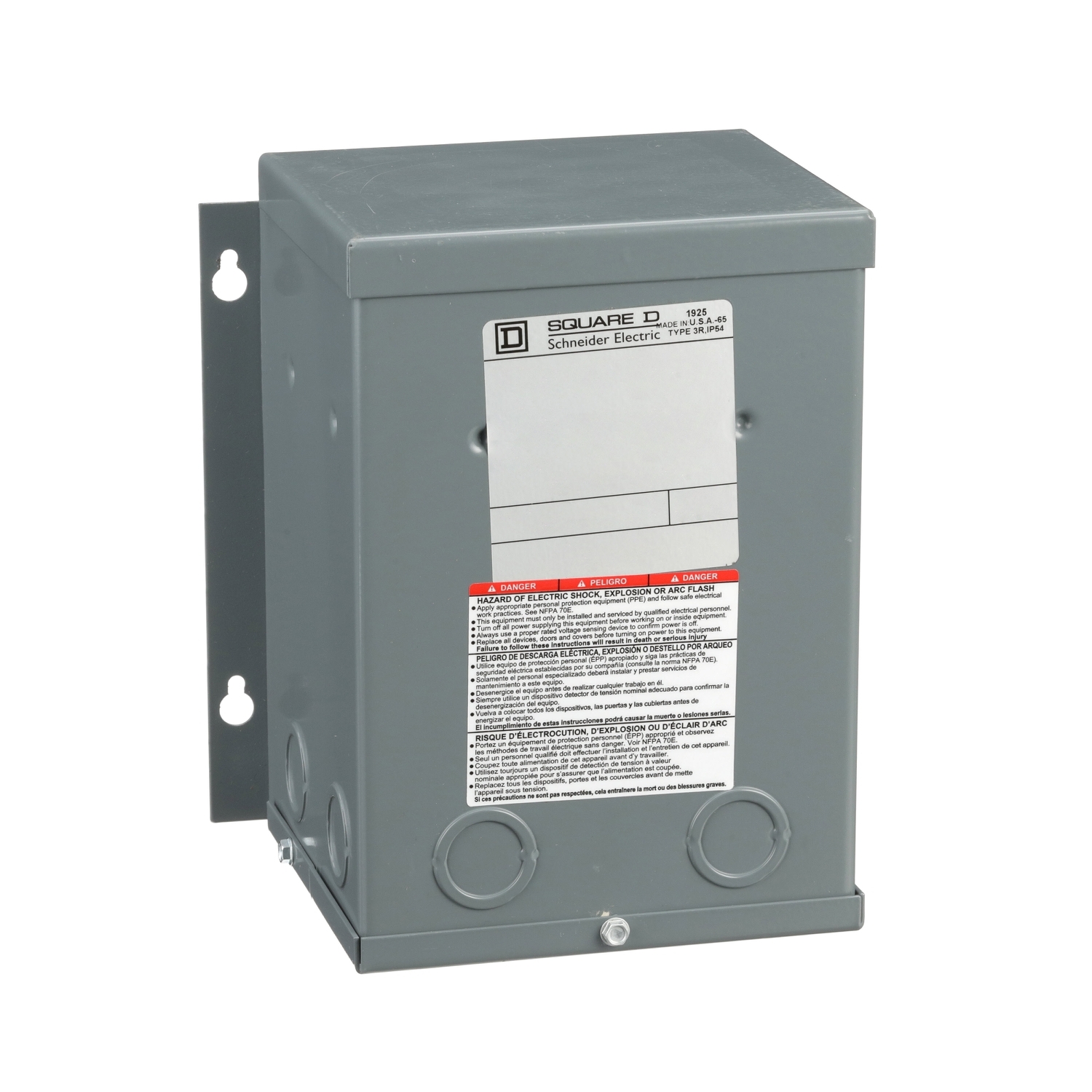 Transformer, dry type, encapsulated, 1kVA, 1 phase, 600V primary, 120/240V secondary, 7A, 115C rise [TAA]