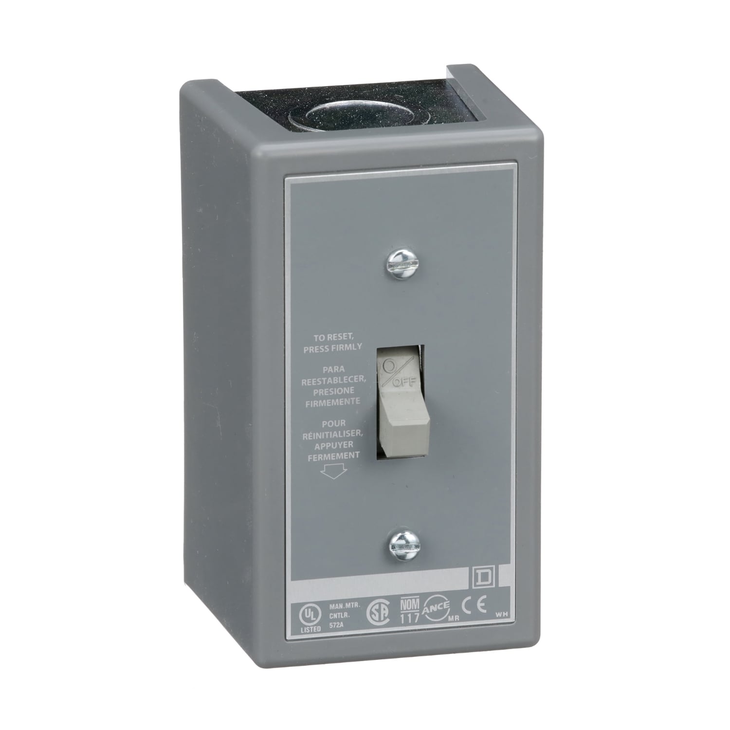 Manual Starter, fractional horsepower, 16A, 1 pole, 1 HP at 277VAC, key operated w/guard, no indicator, NEMA 1 enclosure