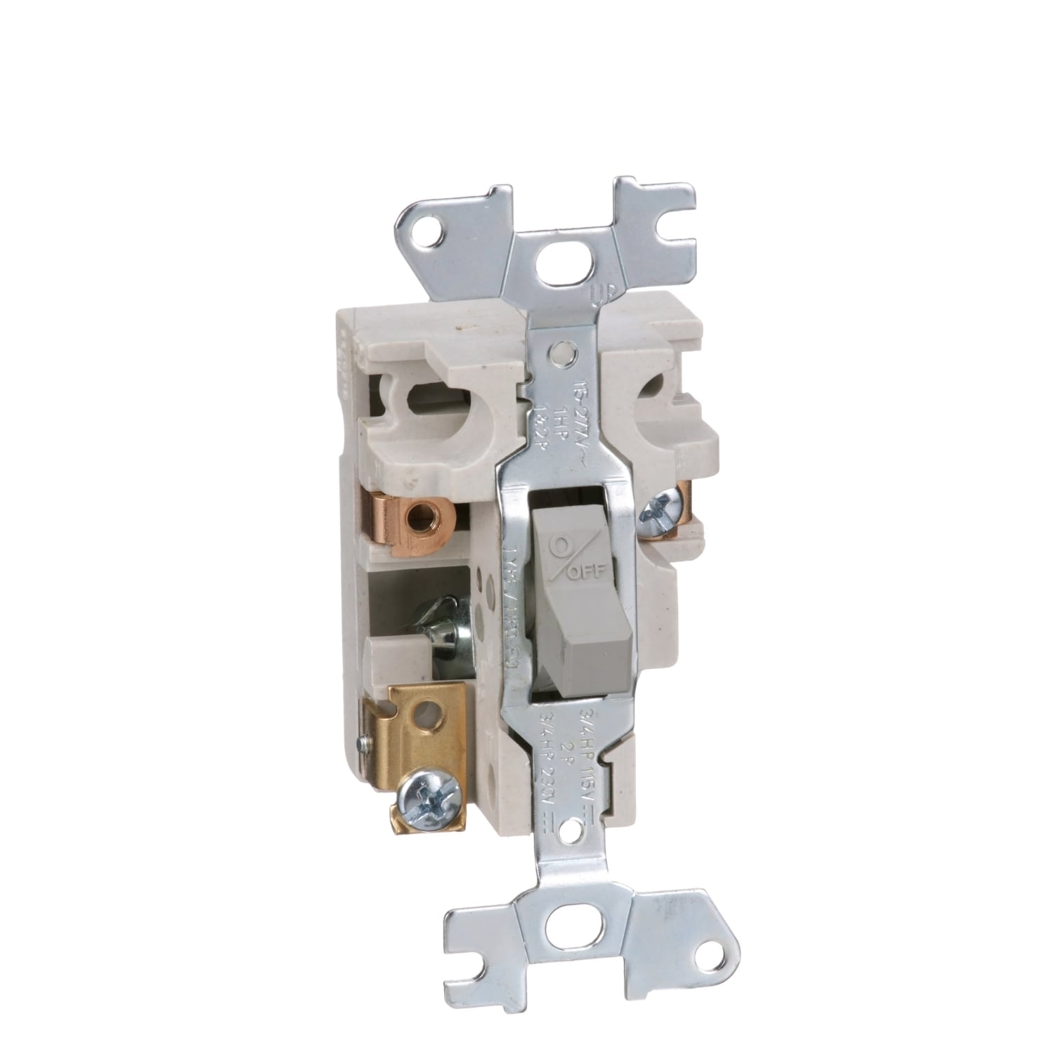 Manual Starter, fractional horsepower, 16A, 1 pole, 1 HP at 277 VAC, toggle operated, no indicator, open style
