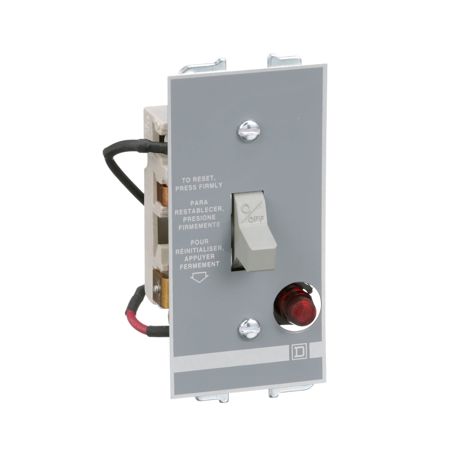 Manual Starter, fractional horsepower, 16A, 1 pole, 1 HP at 277 VAC, toggle operated, red indicator, open style
