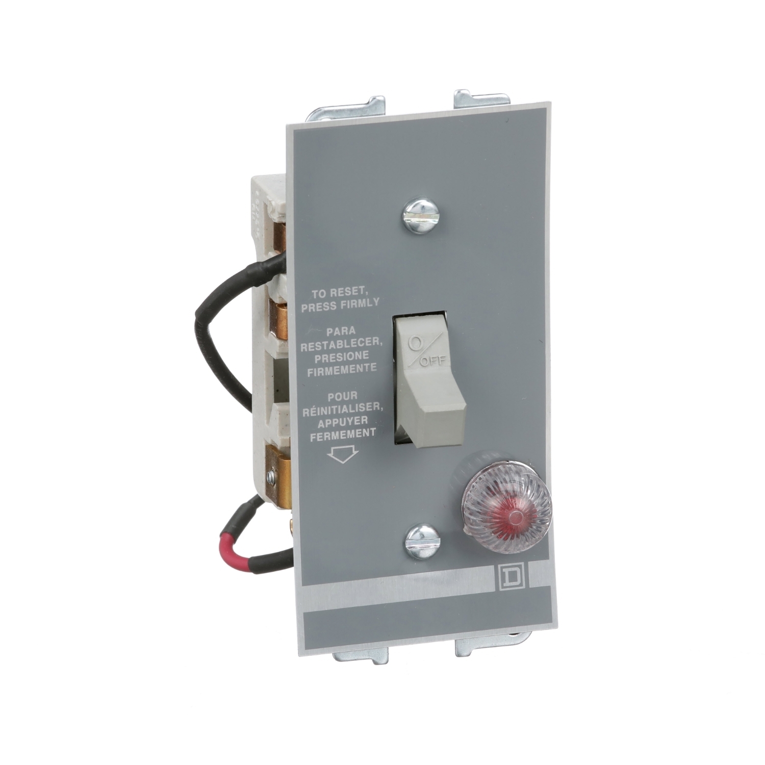 Manual Starter, fractional horsepower, 16A, 2 poles, 1 HP at 277 VAC, toggle operated, red indicator, open style