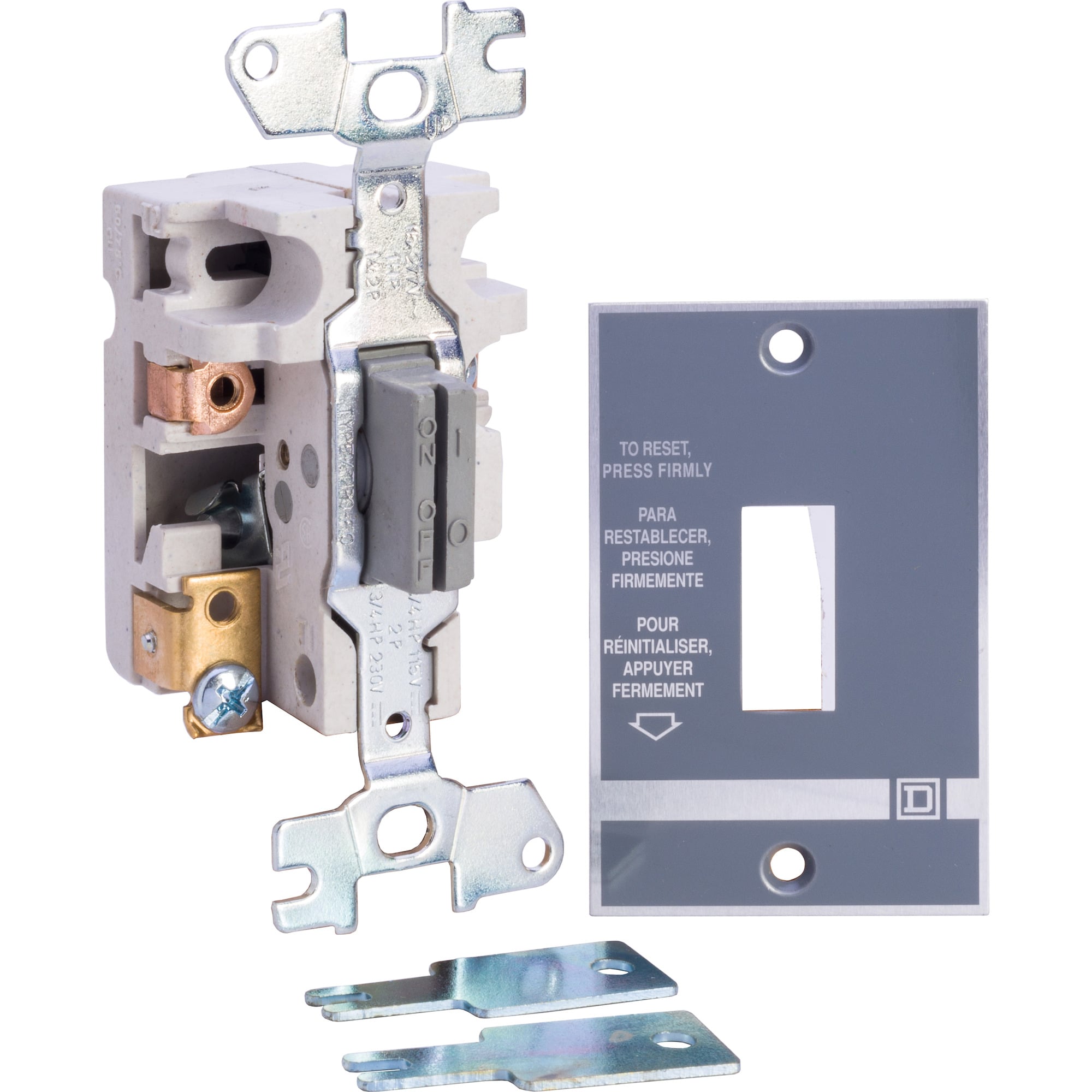 Single Unit Manual Starter, Type F, 277V AC, 16A, 2P, key operator, no indicator