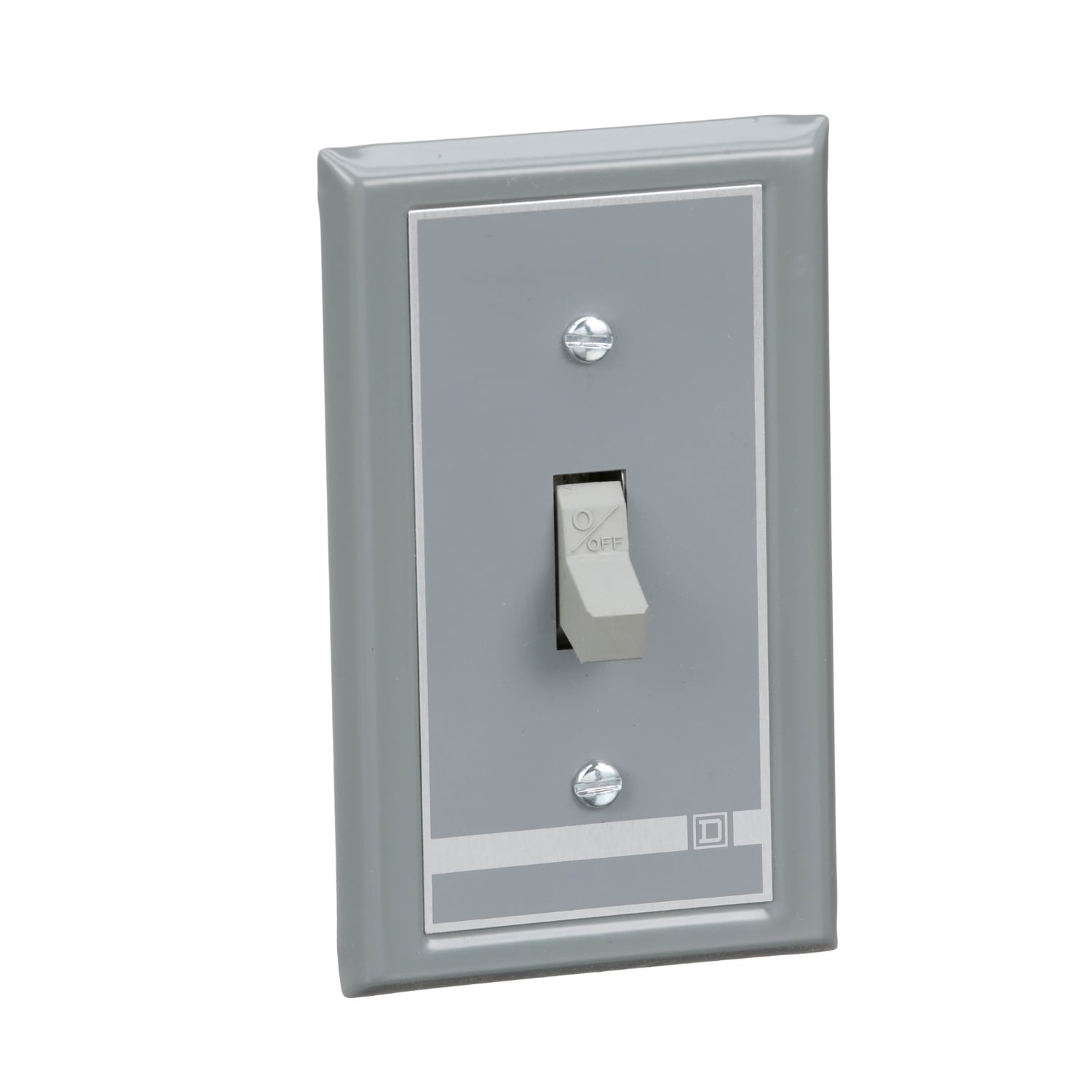 Switch, manual, 30A, 2 pole, 3 HP at 575 VAC, single phase, toggle operated, no indicator, NEMA 1 flush mount