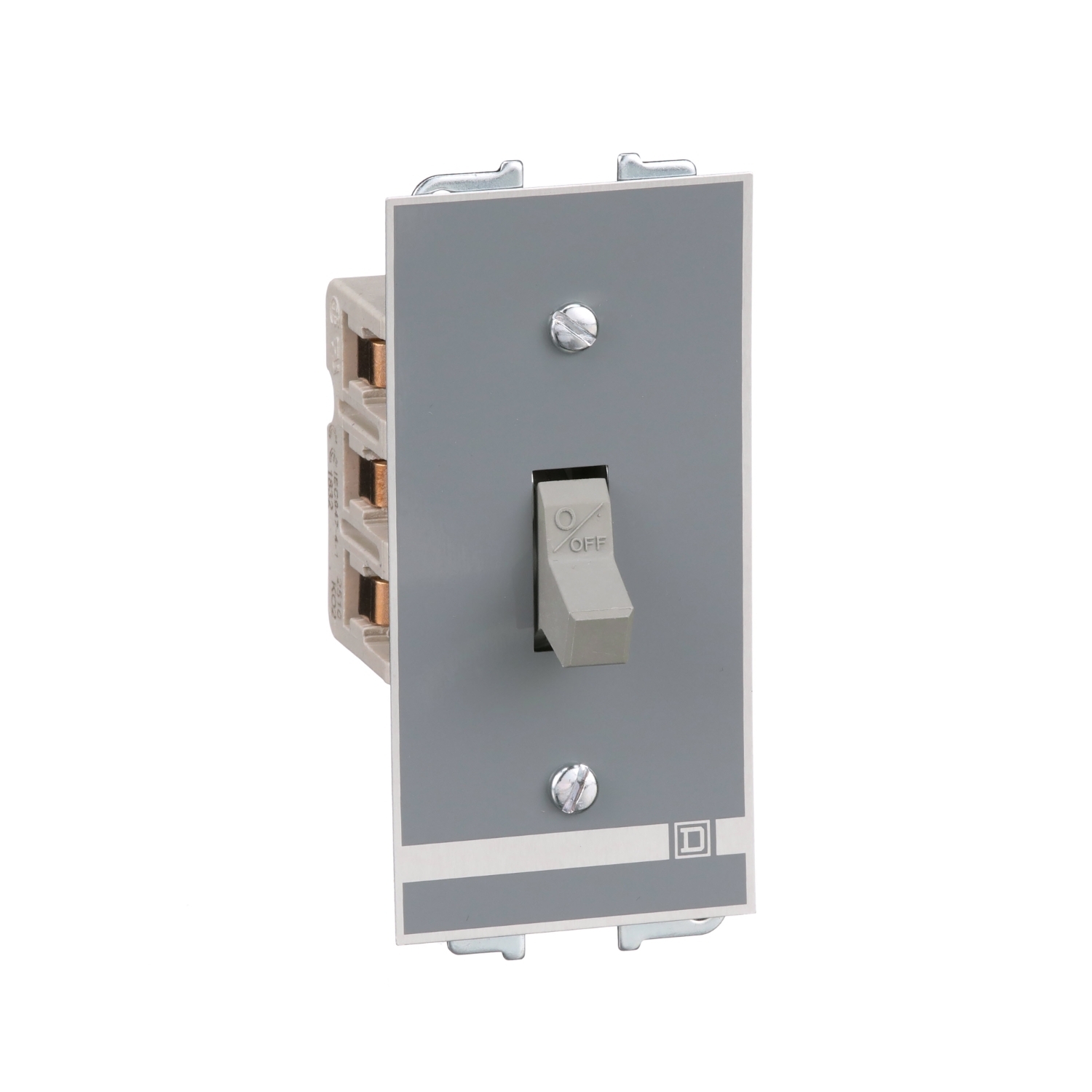 Switch, manual, 30A, 3 pole, 10 HP at 575 VAC, three phase, toggle operated, no indicator, NEMA 1 flush mount