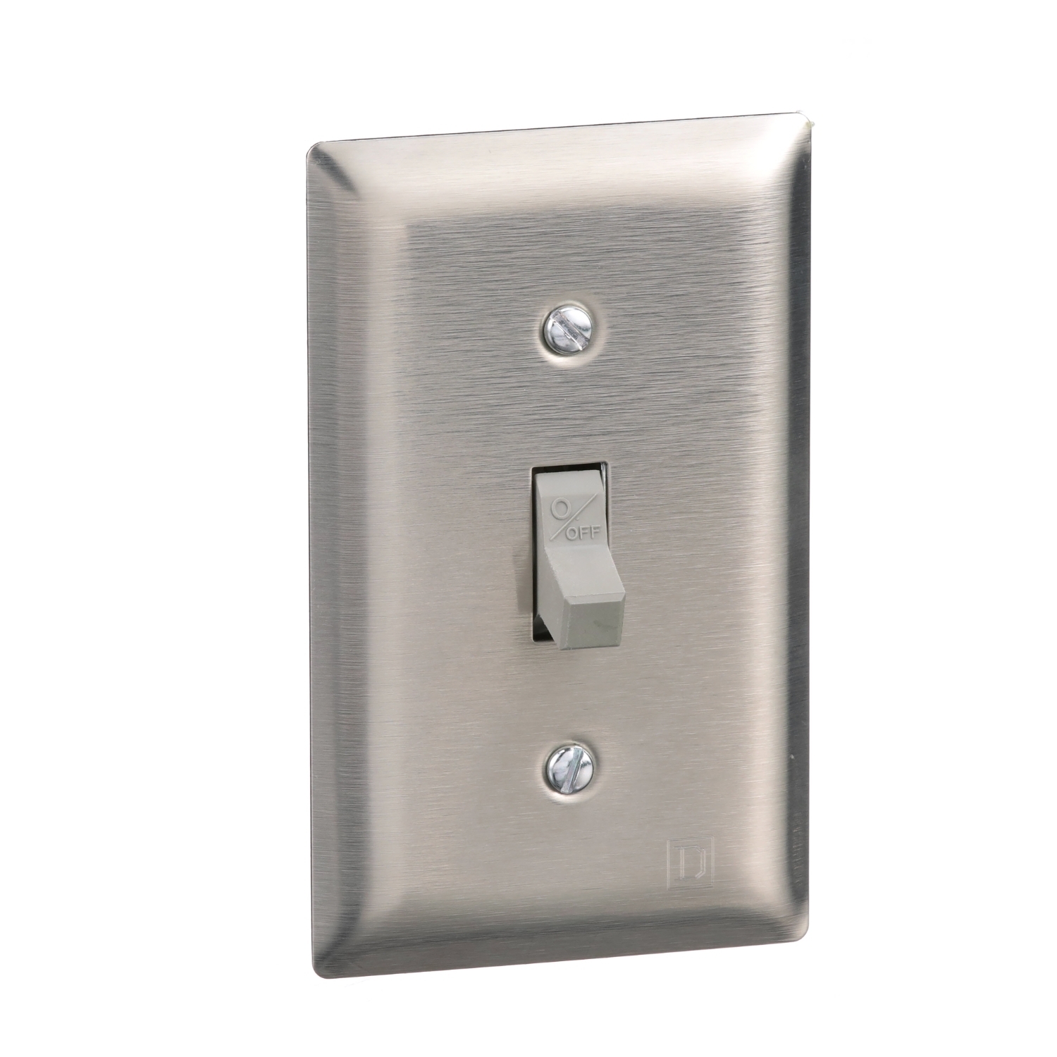 Switch, manual, 30A, 3 pole, 10 HP at 575 VAC, three phase, toggle operated, no indicator, NEMA 1 stainless steel flush