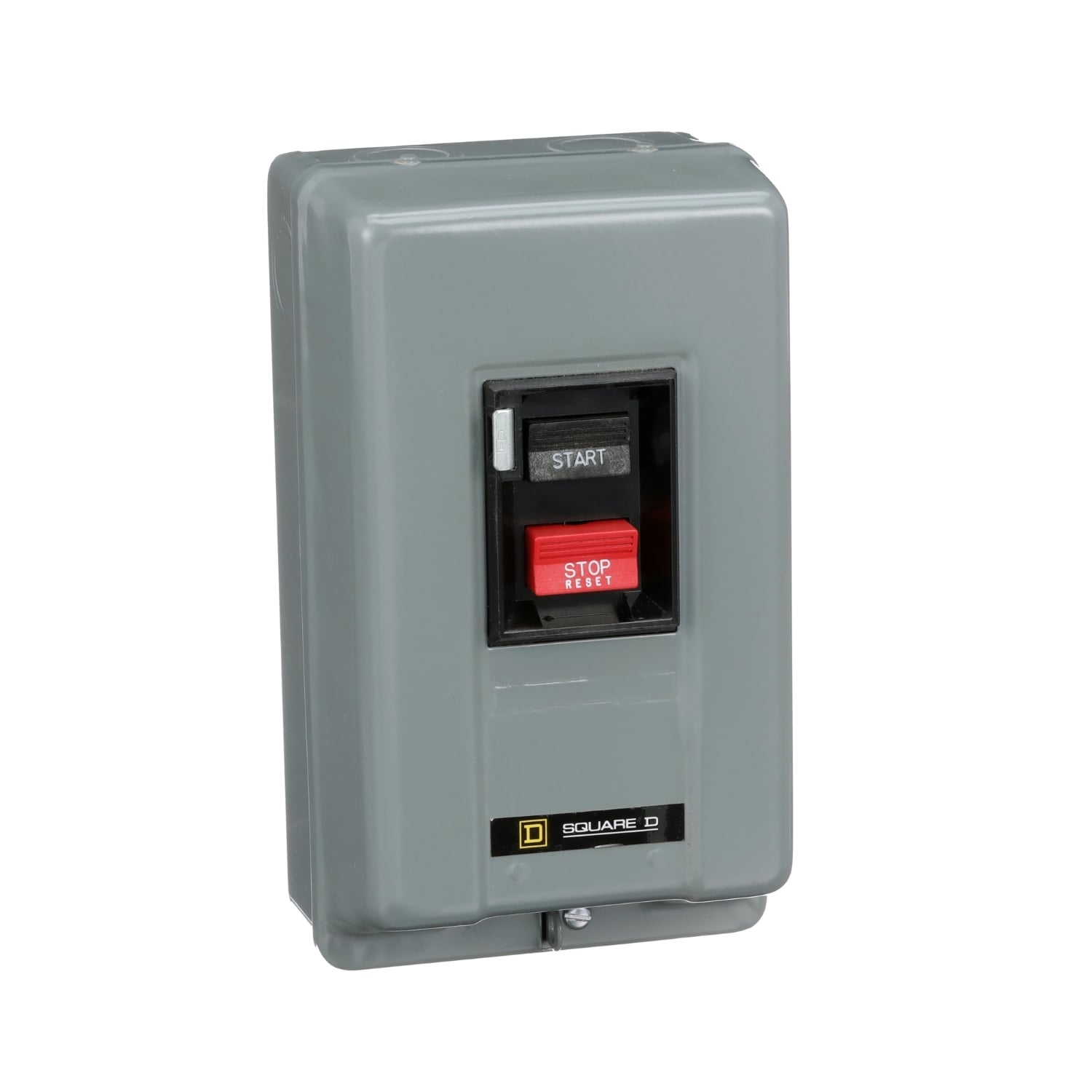 Manual starter, integral horsepower,  NEMA M0, 600VAC, 2 pole, 2HP at 230VAC, 1 phase, no indicator, NEMA 1