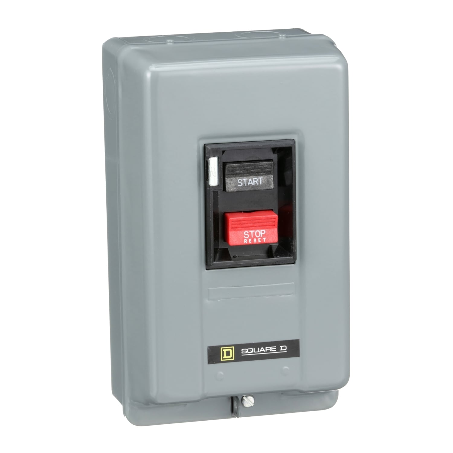 Manual starter, integral horsepower,  NEMA M0, 600VAC, 3 pole, 5HP at 380/575VAC, 3 phase, no indicator, NEMA 1