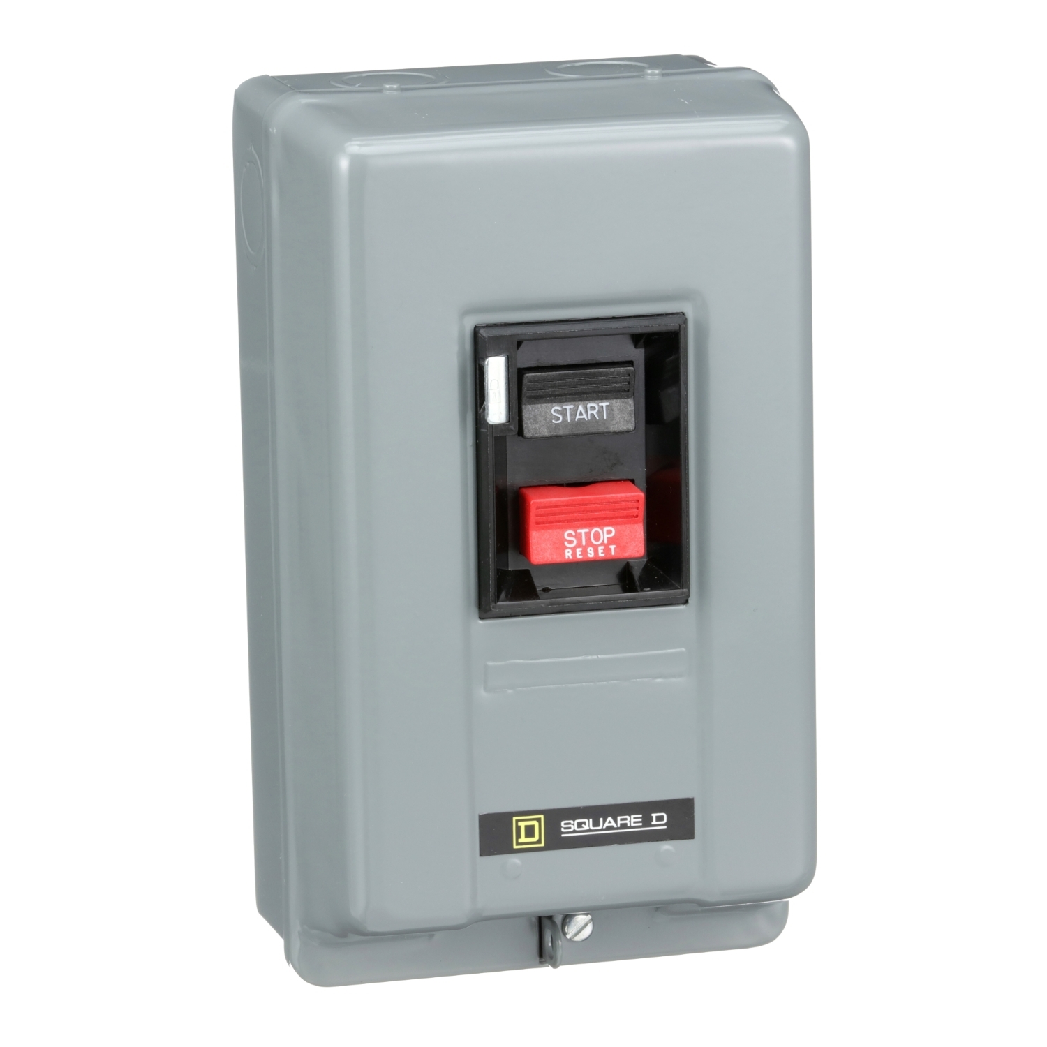 Manual starter, integral horsepower,  NEMA M1, 600VAC, 2 pole, 3HP at 230VAC, 1 phase, no indicator, NEMA 1
