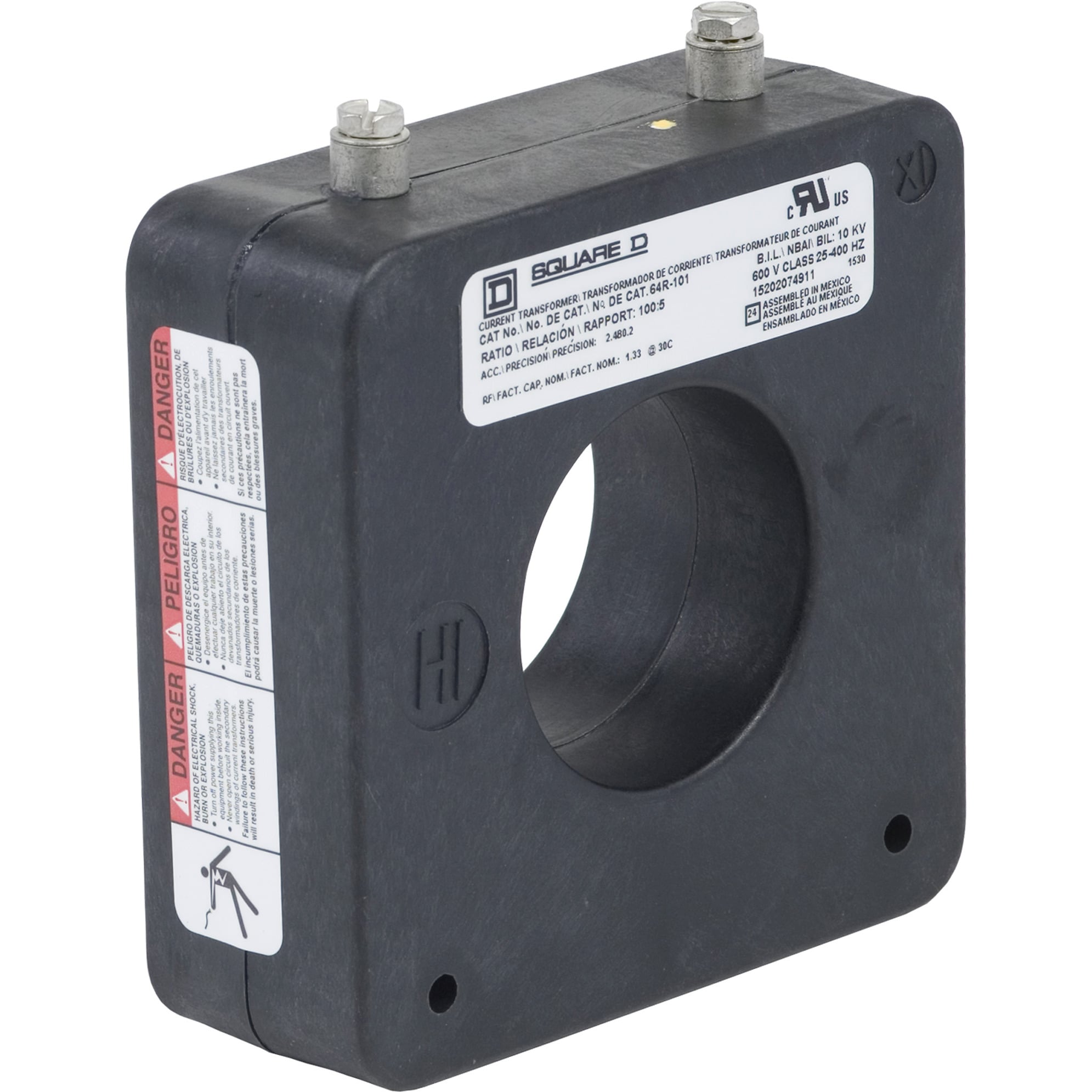 TRANSFORMER CURRENT 100:5 1-15/16 ID