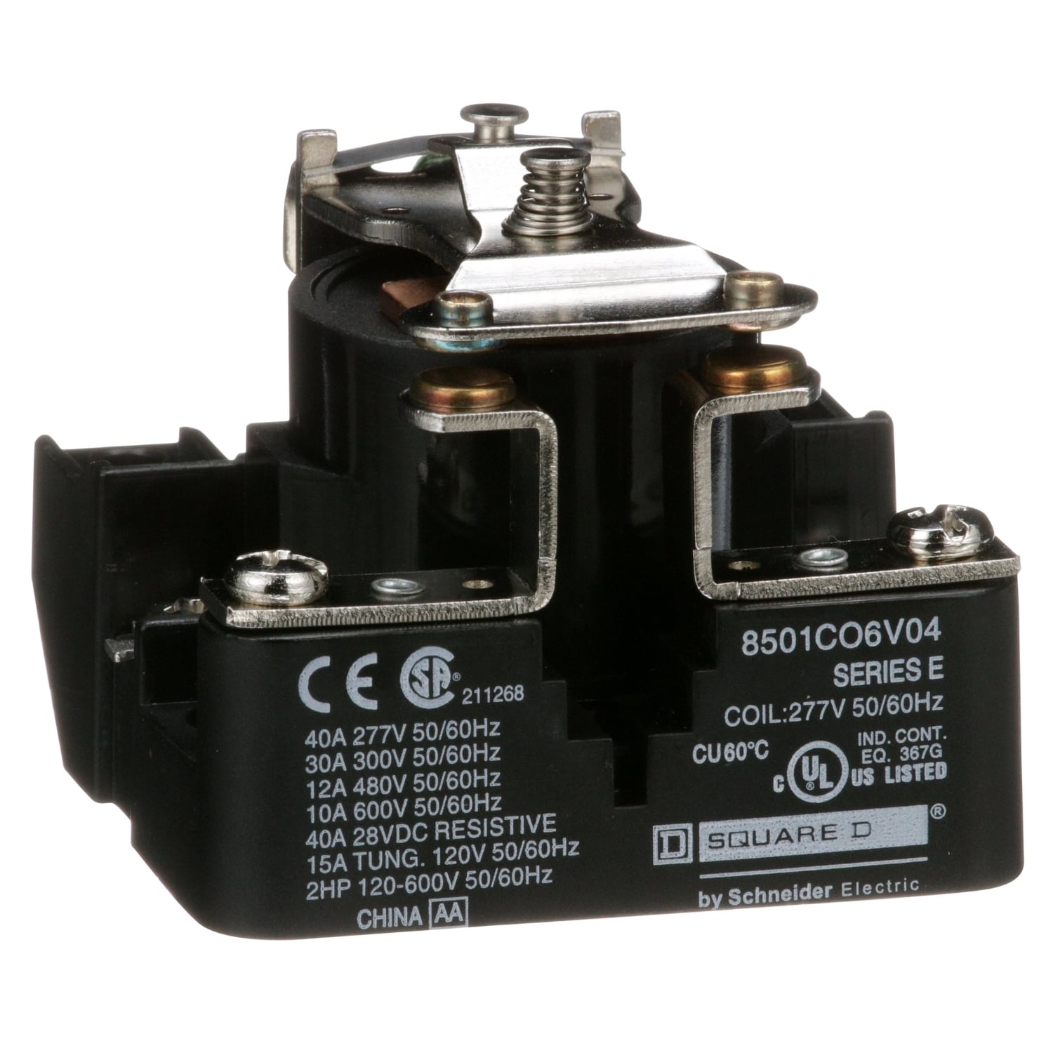 Power Relay, Type C, 2.0 HP, 30A resistive at 300 VAC, SPST, 1 normally open contact, 277 VAC coil