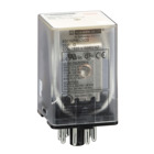 Plug in relay, Type KP, tubular, 1 HP at 277 VAC, 10A resistive at 120 VAC, 8 pin, DPDT, 2 NO, 2 NC, 120 VAC coil