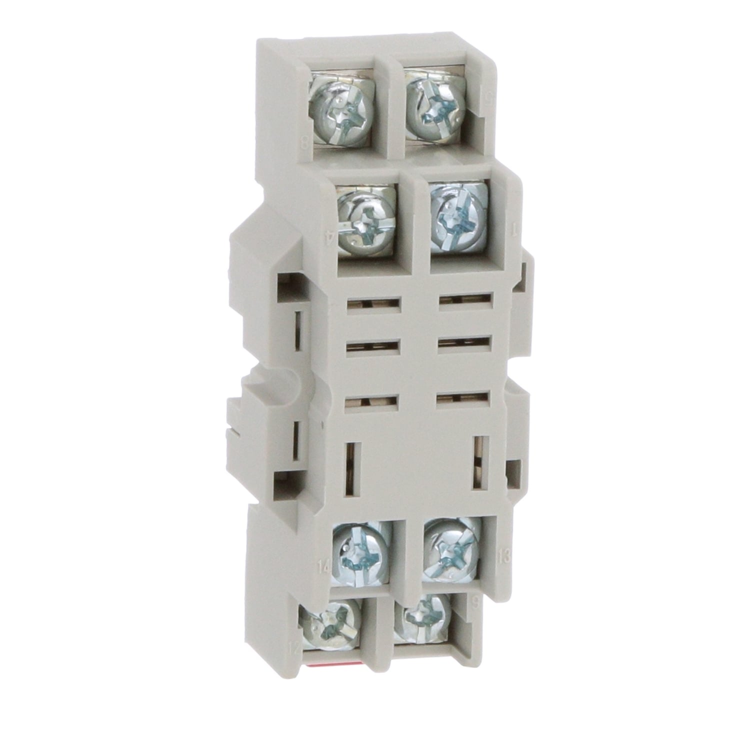 Plug in relay, Type N, relay socket, 8 blade, for 8510R relays, bulk packaged