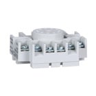 Plug in relay, Type N, relay socket, 11 tubular pin, single tier, for 8510KP relays and 9050JCK timers, bulk packaged