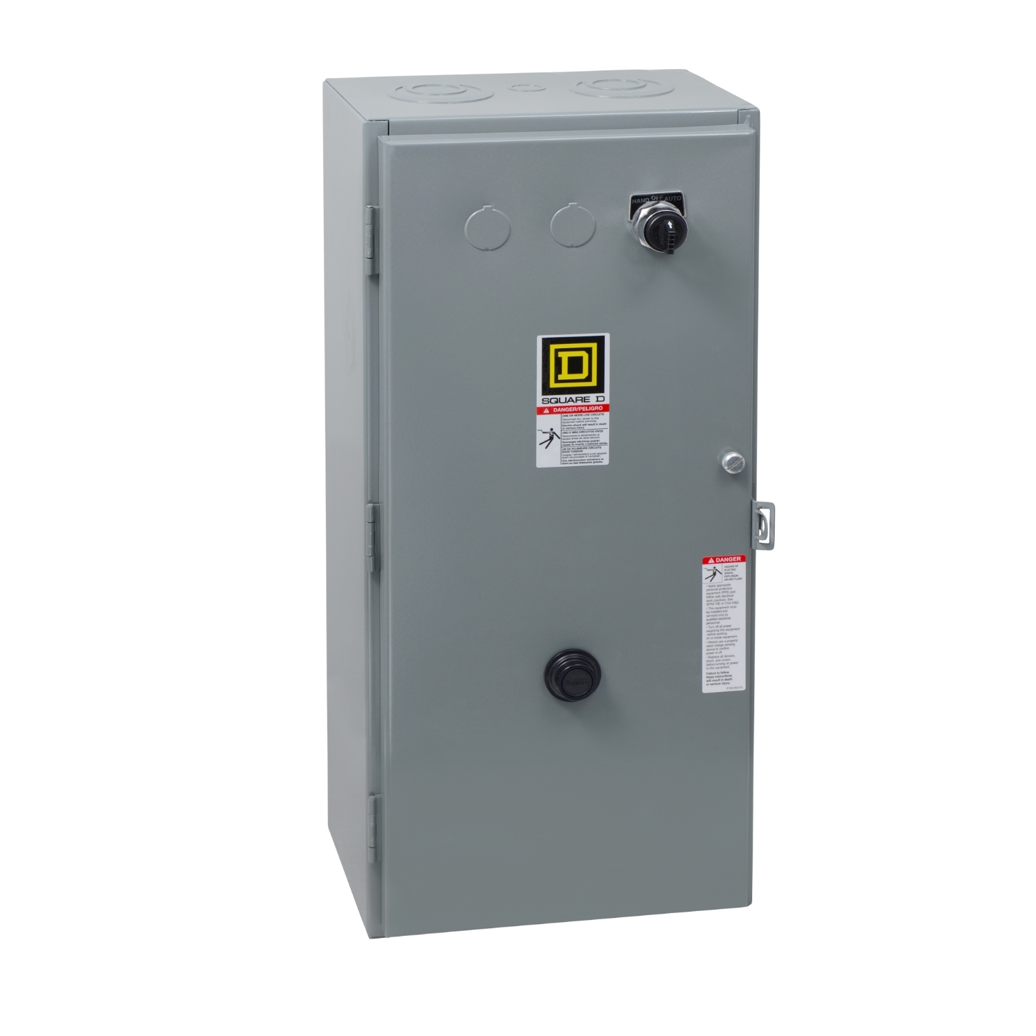 NEMA Motor Starter, Type S, nonreversing, Size 4, 135A, 100 HP at 460 VAC, 3 phase, 3 pole, melting alloy, 120 VAC coil, NEMA 1, 10 kA SSCR2