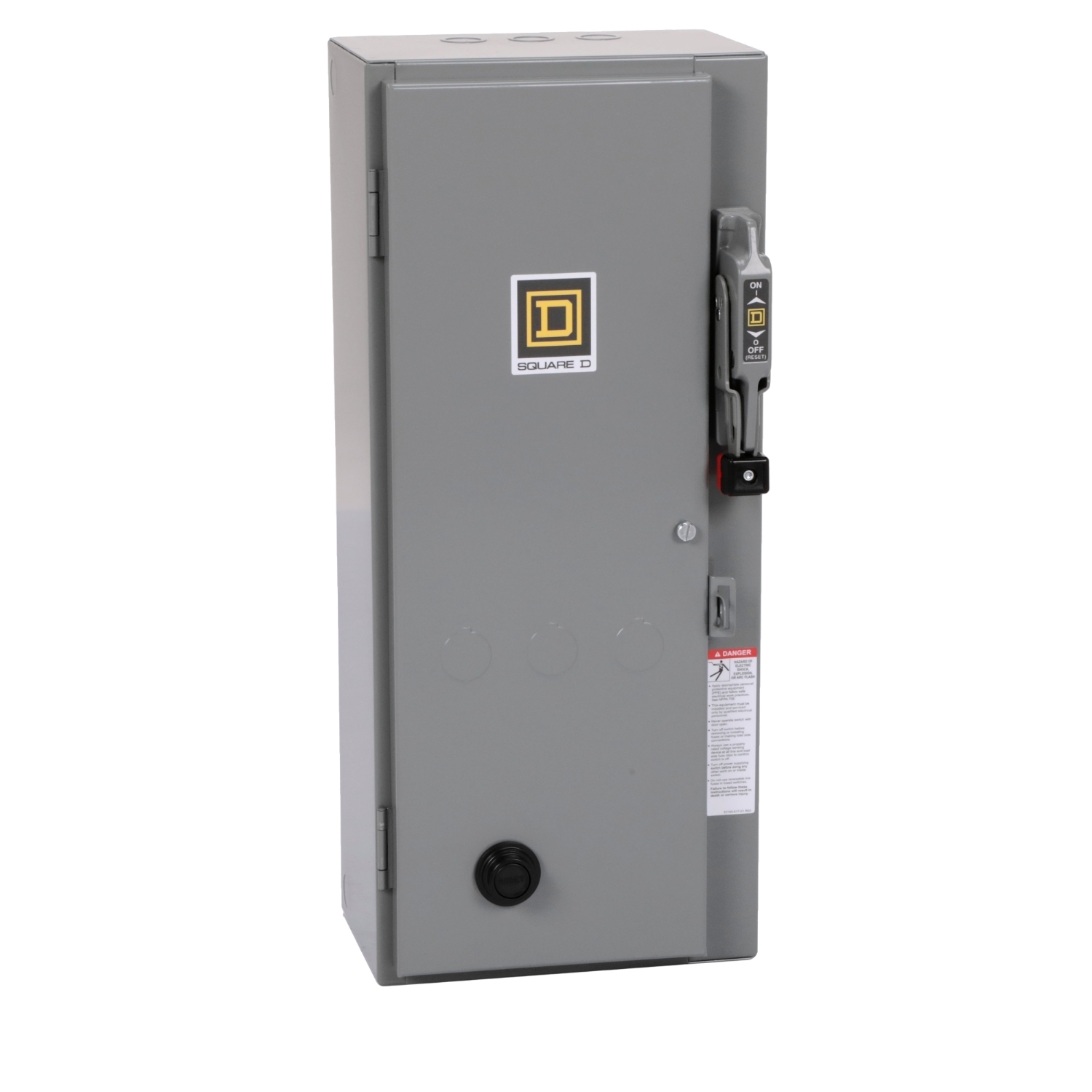 NEMA combination starter, Type S, 30A fusible disconnect, Size 0, 18A, 3HP at 240VAC, 3 phase, 3 pole, 120VAC coil, NEMA 1 [TAA]