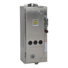 NEMA Combination Starter, Type S, nonfusible disconnect, Size 0, 18A, 5 HP at 600 VAC polyphase, 120 VAC coil, NEMA 4/4X