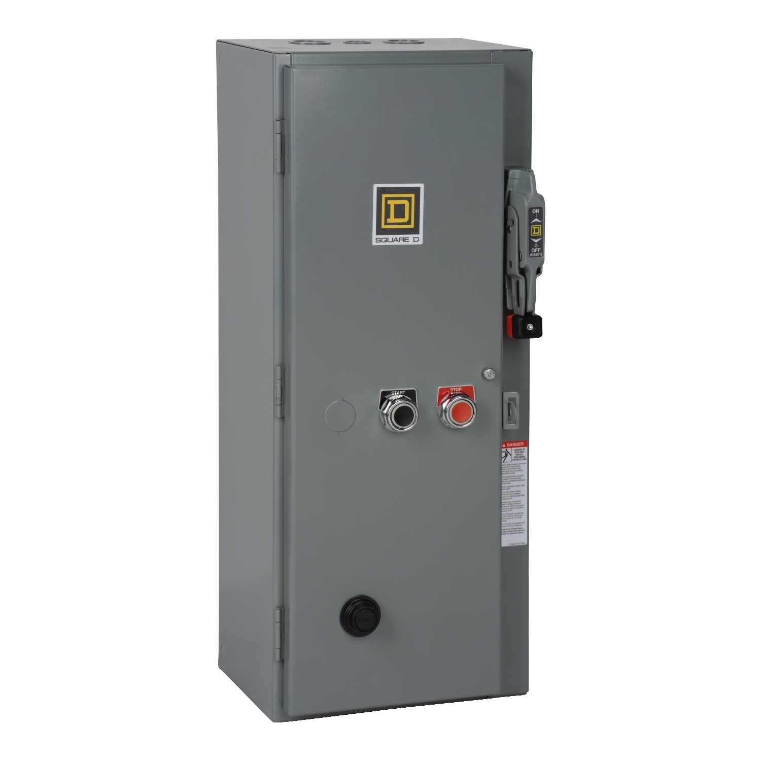 NEMA combination starter, Type S, 60A fusible disconnect, Size 2, 45A, 25HP at 600VAC, 3 phase, 3 pole, melting alloy, 120VAC coil, NEMA 1  [TAA]