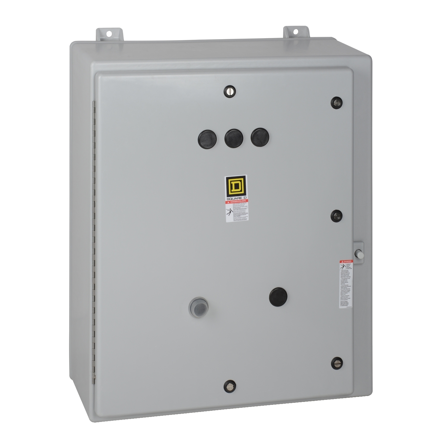NEMA Combination Starter, Type S, HHL electronic motor circuit protector, Size 2, 45A, 25HP at 600VAC, 3 phase, melting alloy, 120VAC coil, NEMA 12 [TAA]