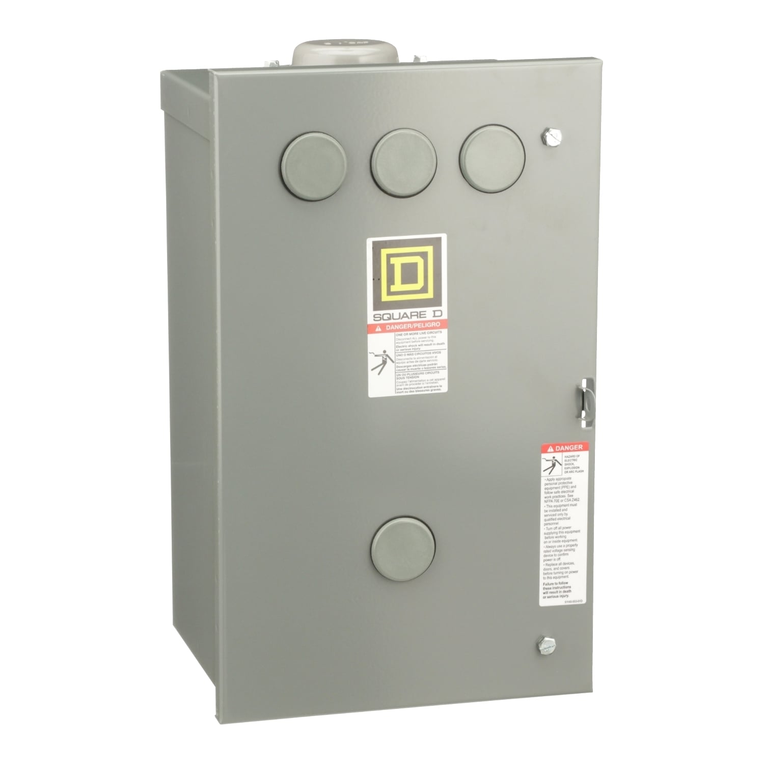 Contactor, Type L, multipole lighting, electrically held, 30A, 4 pole, 600V, 110/120VAC 50/60Hz coil, NEMA 3R [TAA]