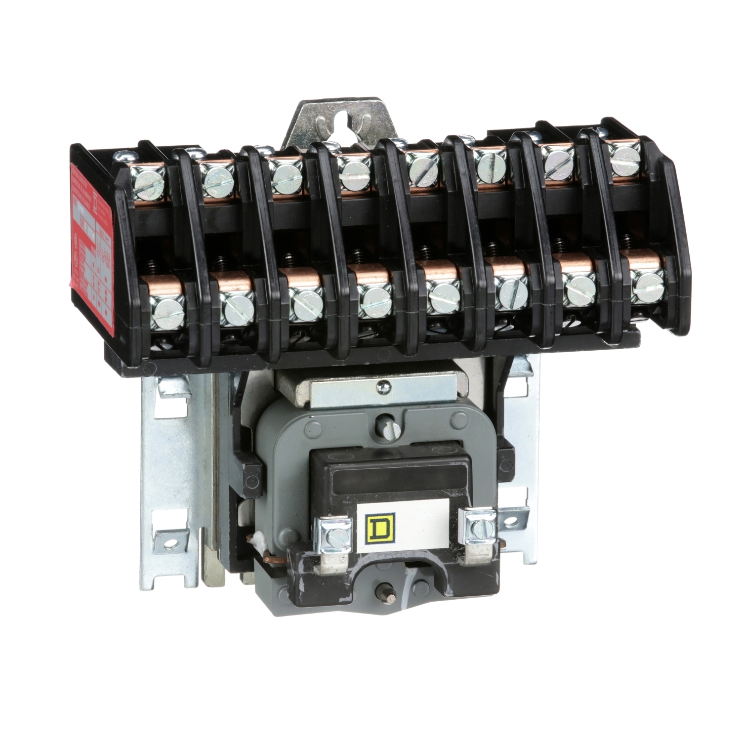 Contactor, Type L, multipole lighting, electrically held, 30A, 8 pole, 600V, 110/120VAC 50/60Hz coil, open style [TAA]