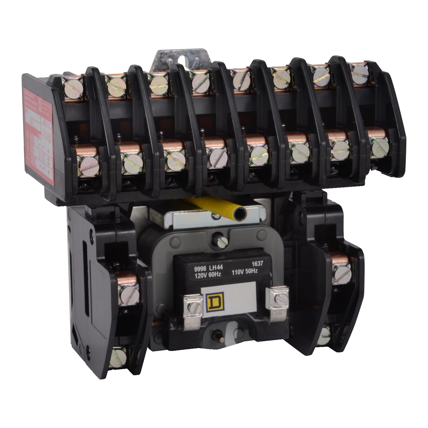 Contactor, Type L, multipole lighting, electrically held, 30A, 10 pole, 600V, 110/120VAC 50/60Hz coil, open style [TAA]