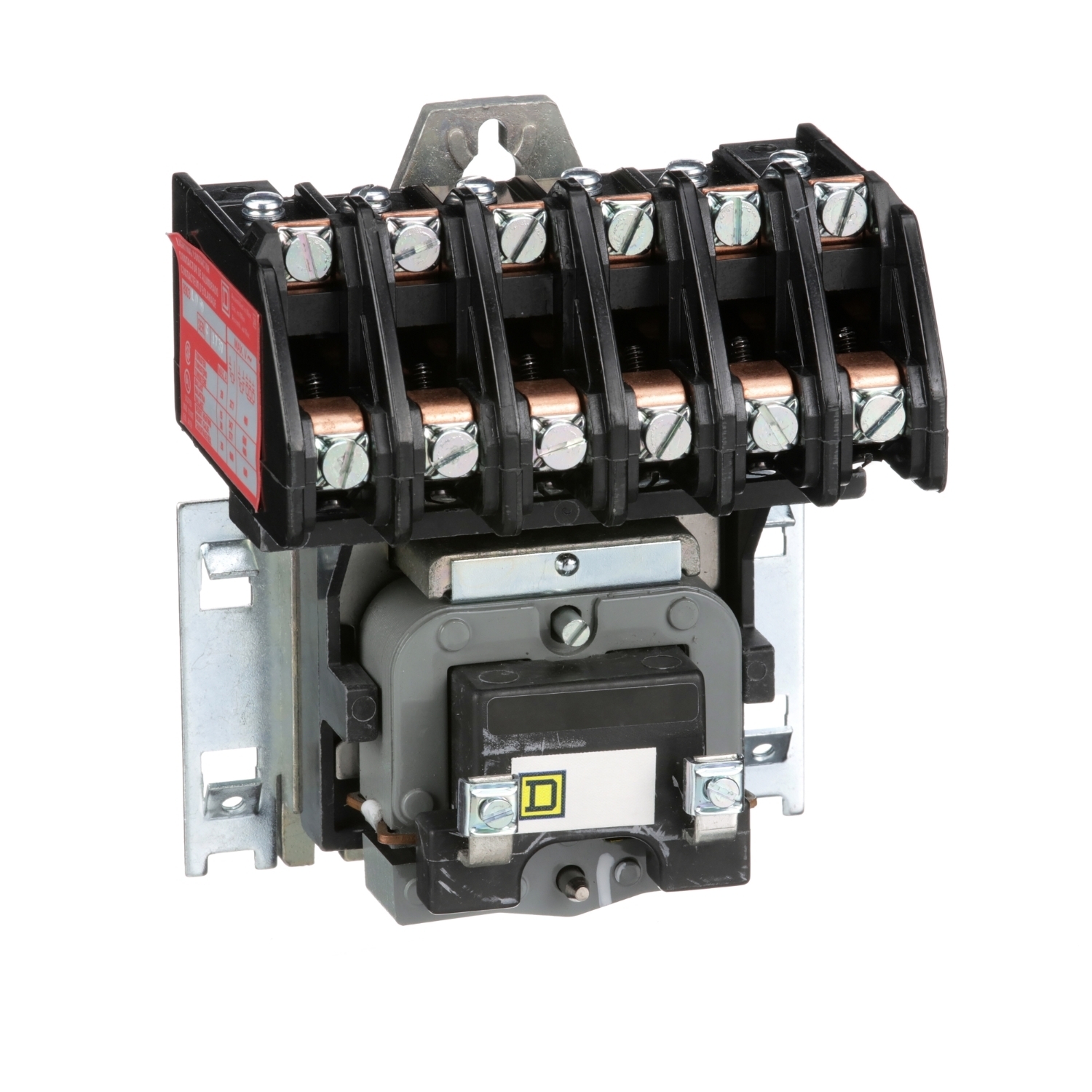 Contactor, Type L, multipole lighting, electrically held, 30A, 6 pole, 600V, 277VAC 60Hz coil, open style [TAA]