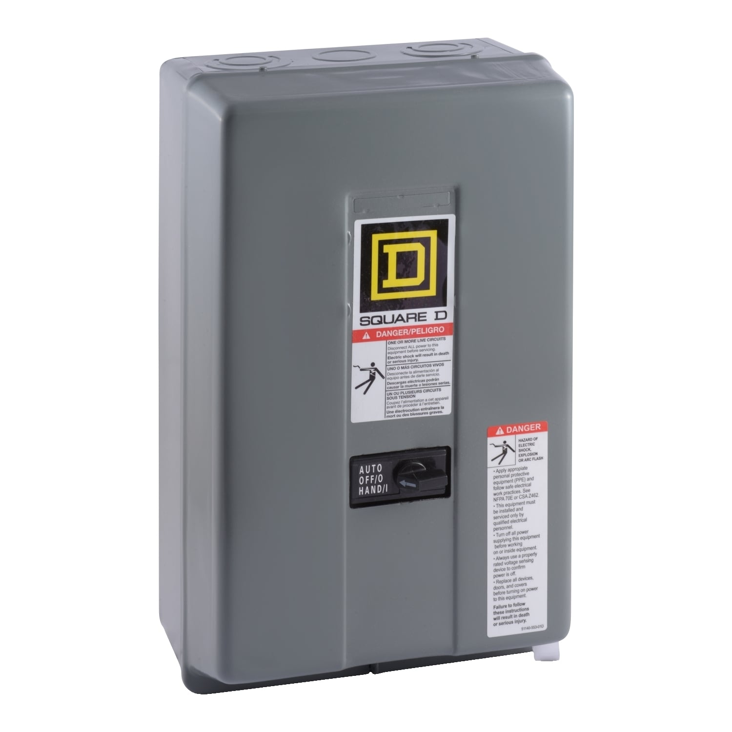 Contactor, Type LX multipole lightling, mechanically held, 30A, 4 pole, 600V, 110/120VAC 50/60Hz coil, NEMA 1 [TAA]