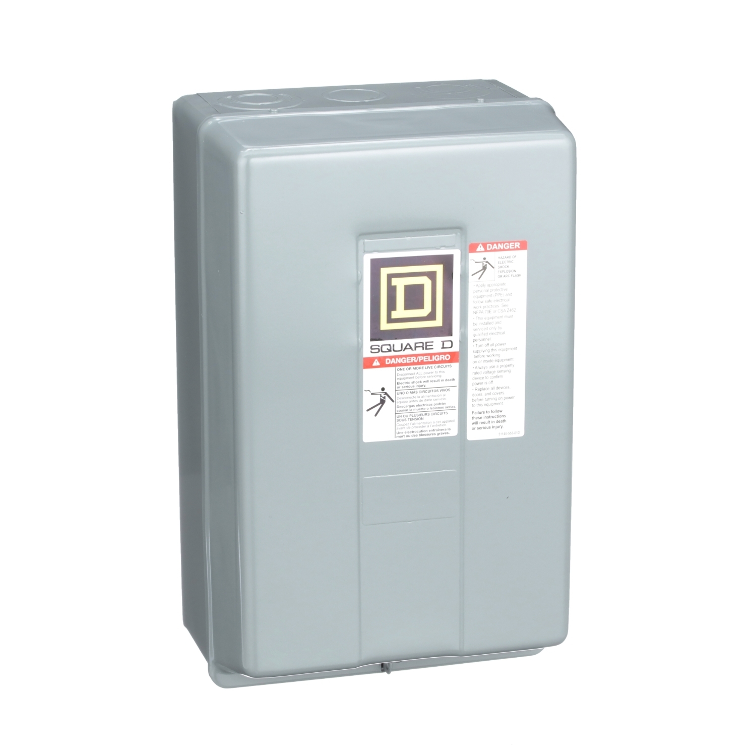 Contactor, Type LX multipole lightling, mechanically held, 30A, 4 pole, 600V, 277VAC 60Hz coil, NEMA 1 [TAA]