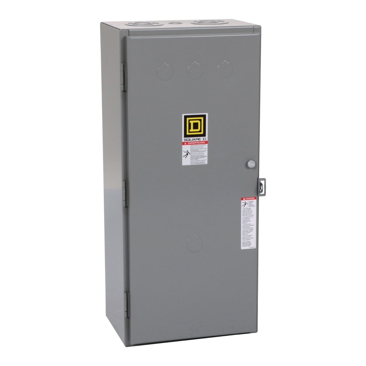 Contactor, Type S, multipole lighting, electrically held, 100A, 3 pole, 110/120VAC 50/60Hz coil, NEMA 1 [TAA]