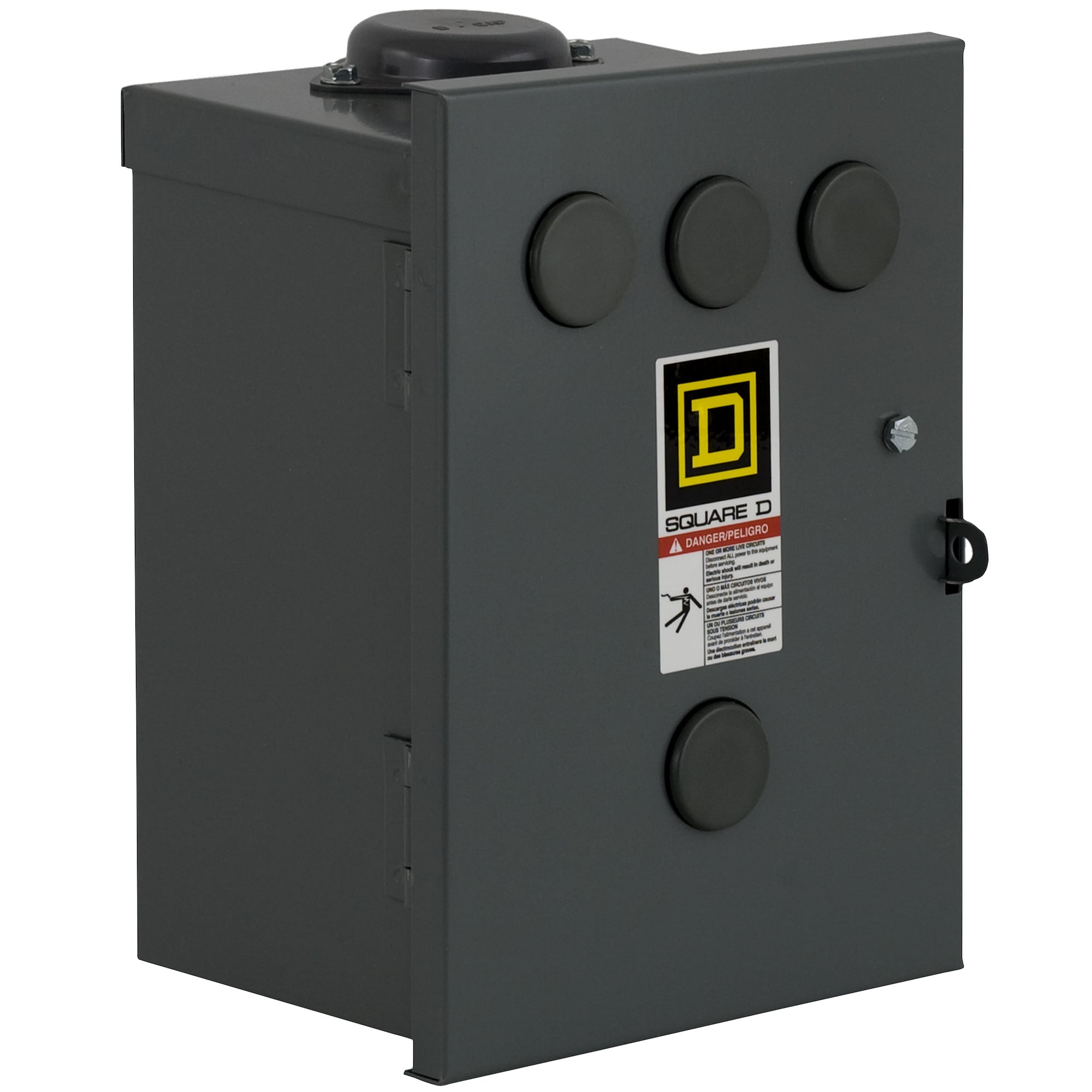 Contactor, Type S, multipole lighting, electrically held, 100A, 2 pole, 110/120 VAC 50/60 Hz coil, NEMA 3R
