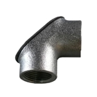 Watertight 90 Degree Gasketed Pulling Elbow; 2 Inch, FNPT, Malleable Iron