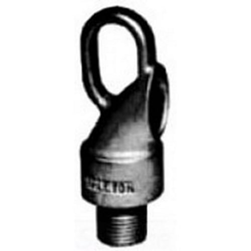 Pendent Male Hanger Loop; 3/4 Inch, Malleable Iron, Zinc Electro-Plated and Clear Chromate