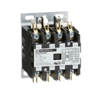 Contactor, Definite Purpose, 30A, 4 pole, 20HP at 575VAC, 3 phase, 110/120VAC 50/60Hz coil, open