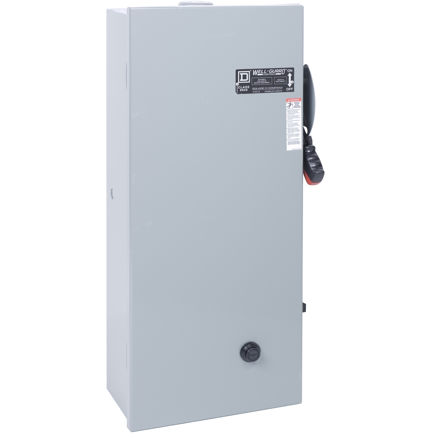 Pump Panel, NEMA Type S, Well Guard, Size 2, 45A, 5kA SSCR, 30HP, 60A Class H and K fuse clip, Motor Logic SSOLR, 110/120VAC 50/60Hz coil, NEMA 3R