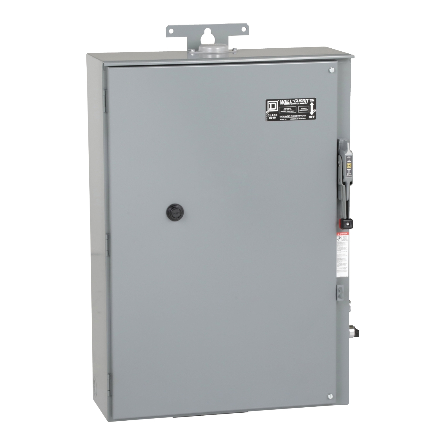 Pump Panel, NEMA Type S, Well Guard, Size 3, 90A, 5 kA SCCR, 50 HP, 100A Class H and K fuse clip, Motor Logic SSOLR, 480 VAC 60 Hz coil, NEMA 3R