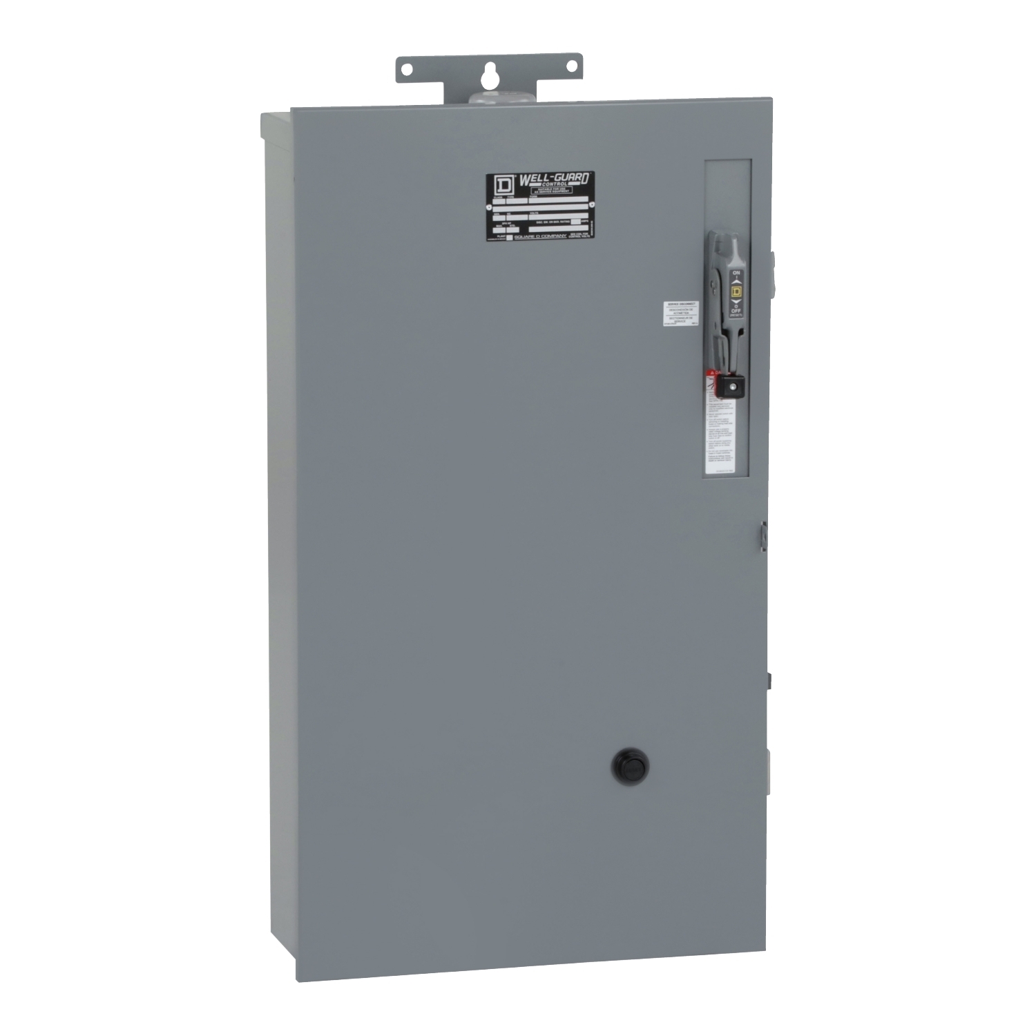 Pump Panel, NEMA Type S, Well Guard, oil field, Size 2, 45A, 25HP, HLL36050M72 circuit breaker, Motor Logic SSOLR, 480VAC 60Hz coil, NEMA 3R