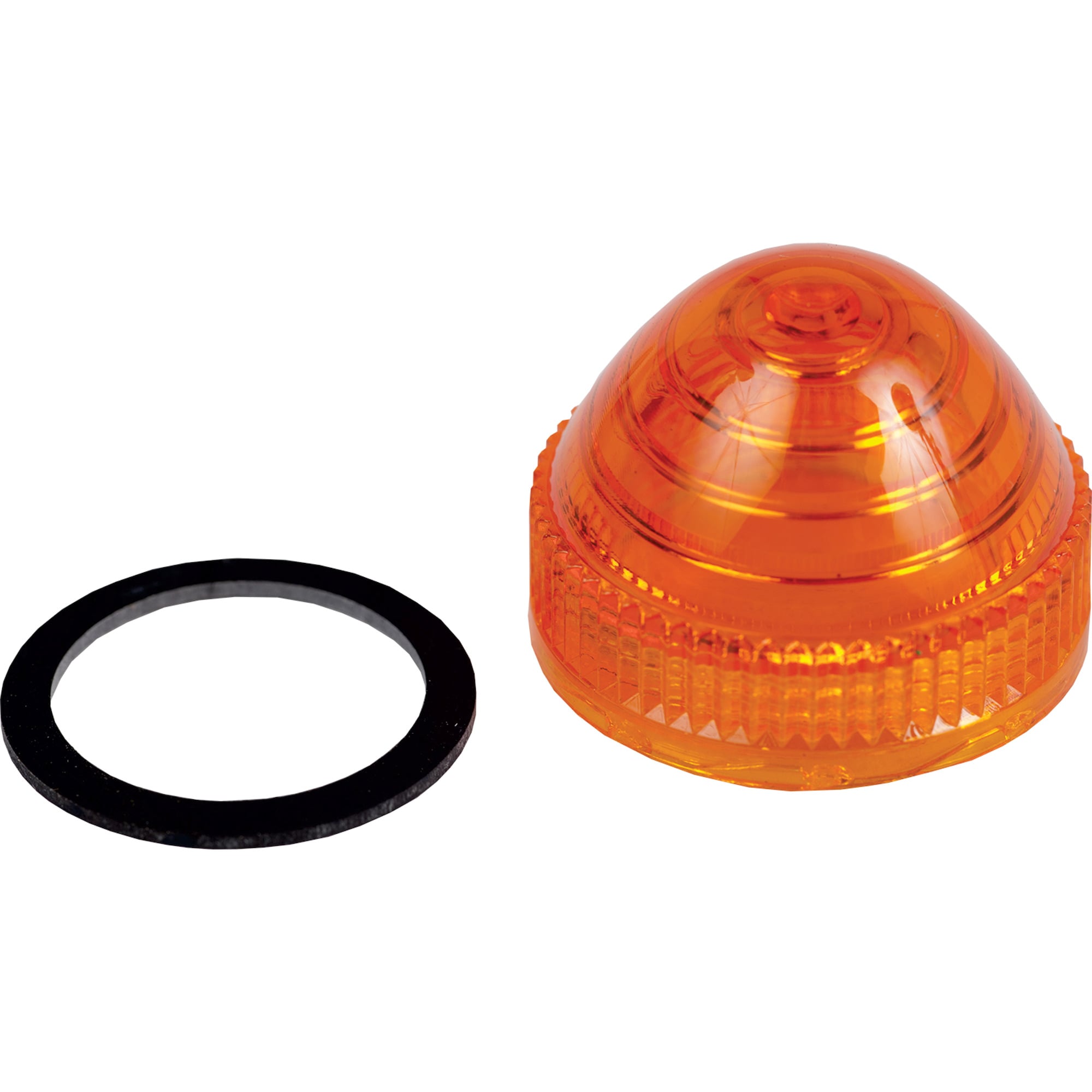 30mm Plastic domed lens cap amber - Nema 1/2/3/3R/4/4X/12/13 - IP66