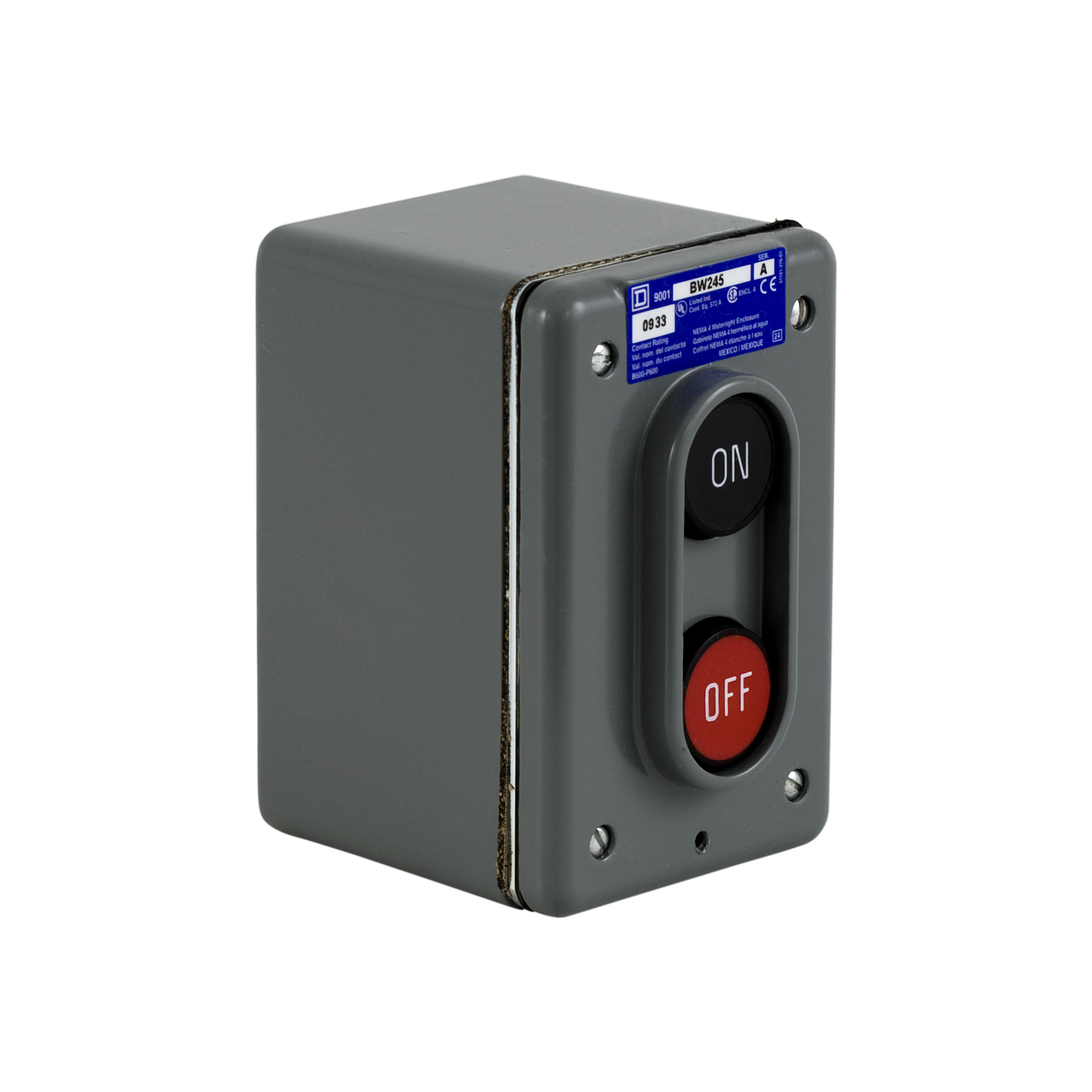 CONTROL STATION 600VAC 5A T-B 30 Standard Duty Momentary Pushbuttons 1NO-1NC