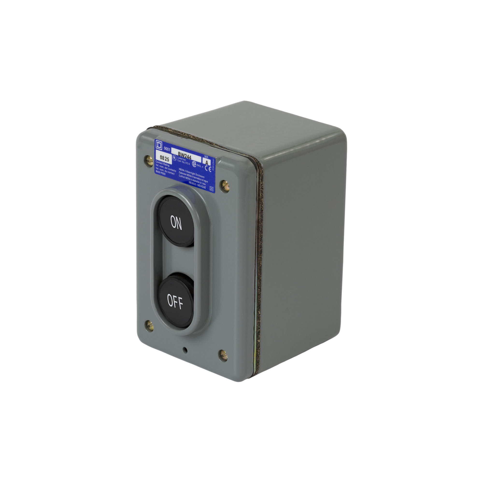 CONTROL STATION 30 Standard Duty Maintained Pushbuttons 2 N.O. Interclocked