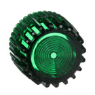 30mm Push Button, Types K or SK, illuminated push button cap, plastic, green